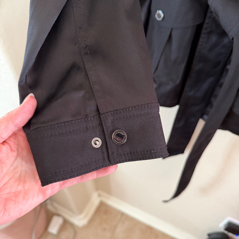 White House Black Market Women’s Belted Satin Utility Jacket & Skirt Set 18 - Picture 12 of 12